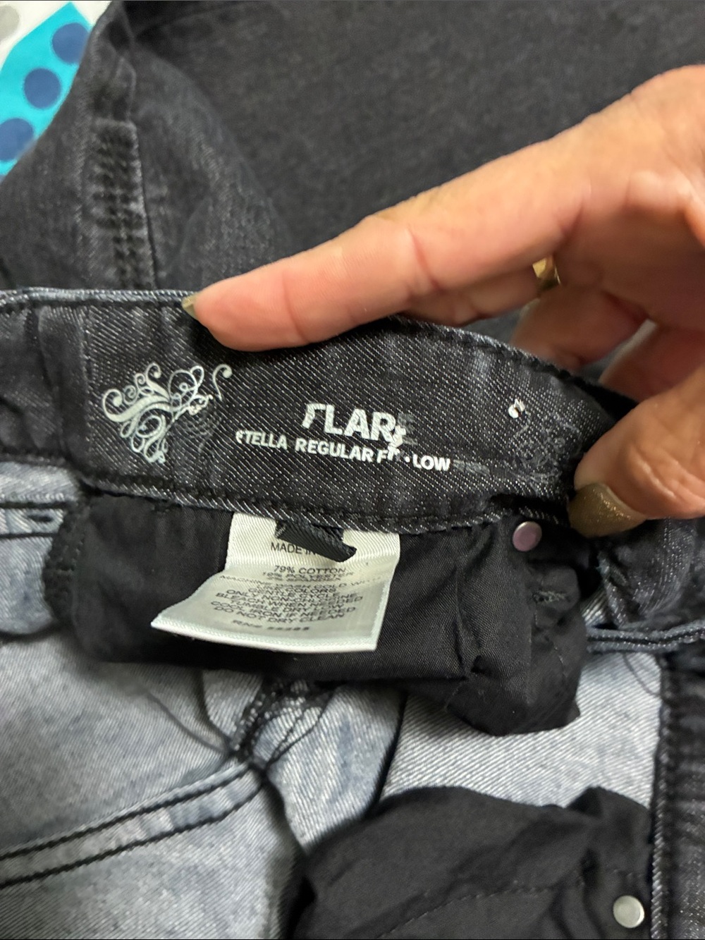 Express Black Wide Leg Flare Jeans - Picture 4 of 12